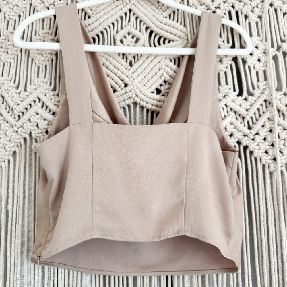 House of Harlow Champagne Cowl Neck Tank Top Estimated Medium - Picture 6 of 7